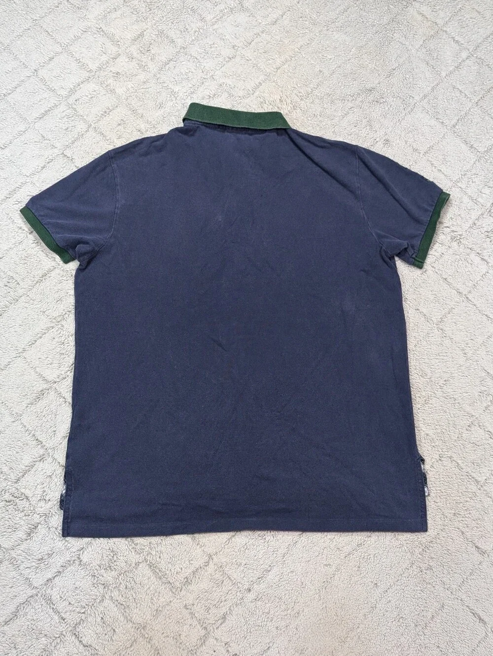 Polo Ralph Lauren Shirt Mens XL Blue Green Polo Big Pony Varsity Custom Y2K